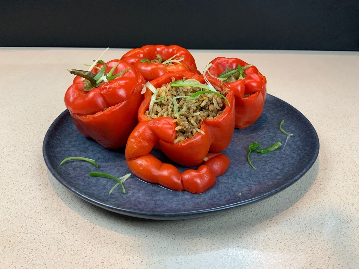 instant pot stuffed red peppers