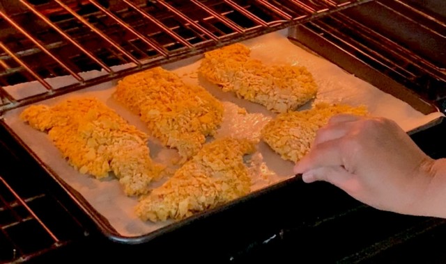 chicken schnitzel oven or pan fry