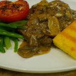 This mushroom steak sauce is sauteed mushrooms in a savory brown sauce enriched with cream