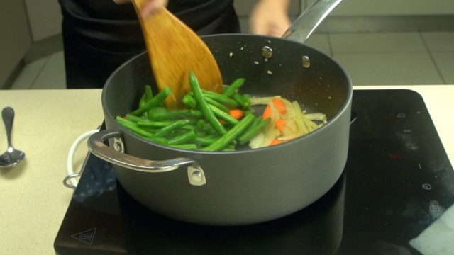 Stir Fry The Vegetables in a Wok or A Pan