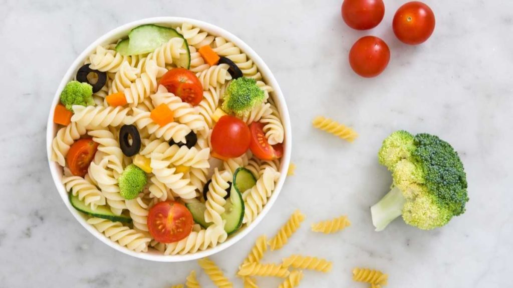 Pasta Salad - A Handy Table for 100 people