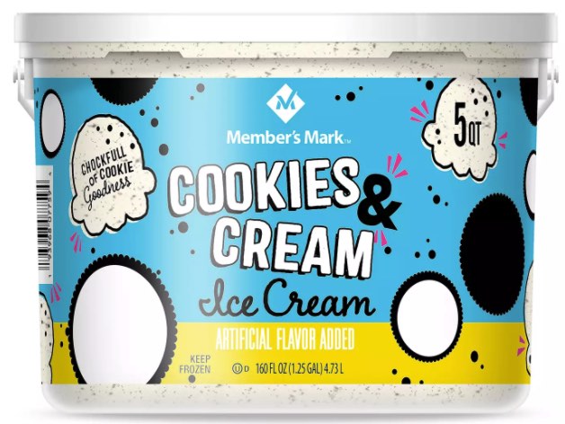 Bulk Ice Cream - Cookies and Cream