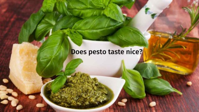 How does pesto sauce taste like?