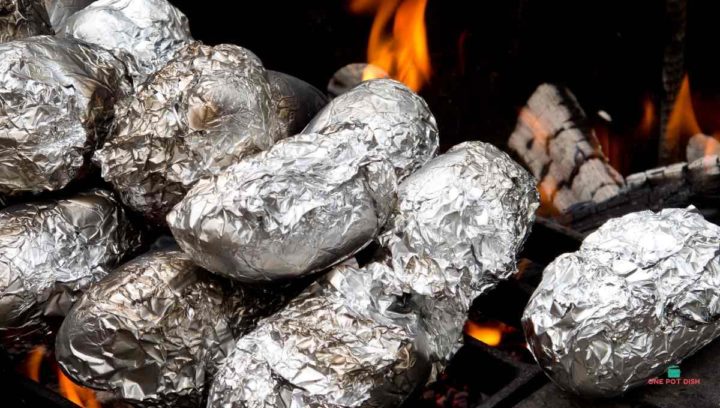 Use Foil On A BBQ to Bake Potatoes