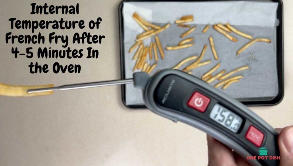 Internal Temperature Of McDonalds Fries Tested at 158 F