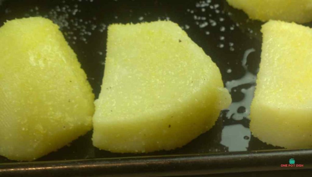 Cover Par Boiled Potatoes With Oil