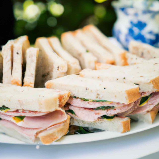You Can Leave The Crusts On Finger Sandwiches For a Picnic