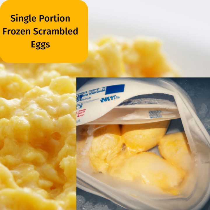 Portion The Frozen Scrambled Eggs Into Single Servings