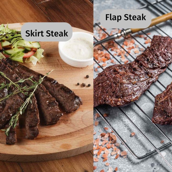 Cooked Skirt Steak vs Flap Steak