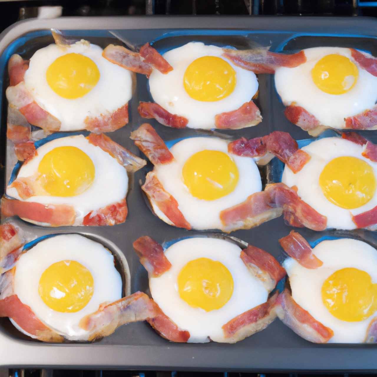 Sheet Pan Bacon and Eggs - for 24 People At The Same Time
