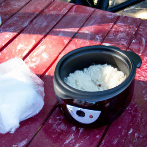 Slow Cooker Warm Rice At a Picnic