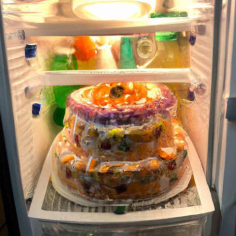 Thanksgiving Cream Cheese Frosting Cake Stored In the Fridge for Four Days
