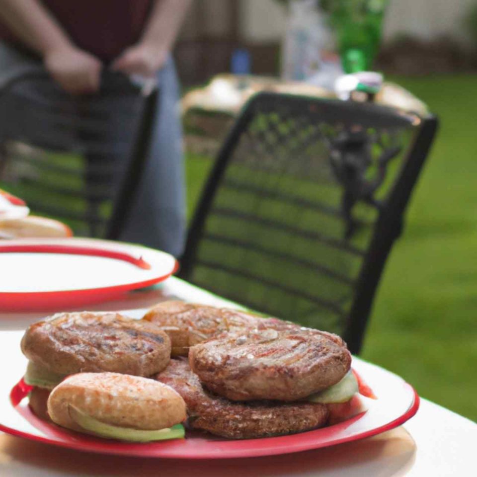 how long can grilled burgers sit out