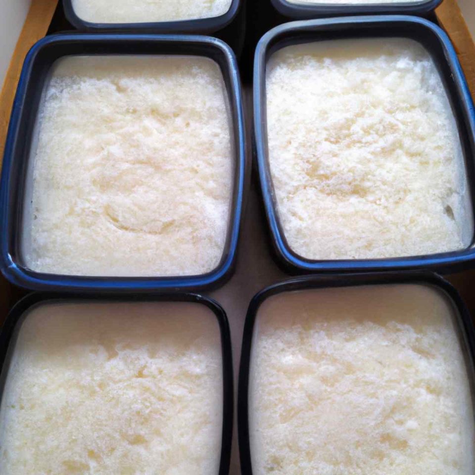 cooked rice pudding per person