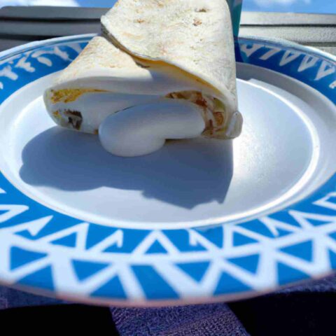 Warm Sour Cream in a Burrito 