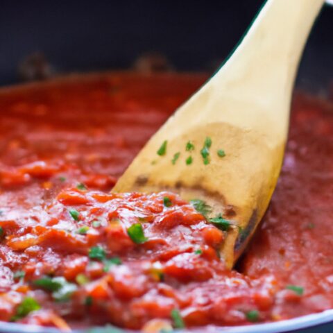 Chunky Style Homemade Tomato Spaghetti Sauce