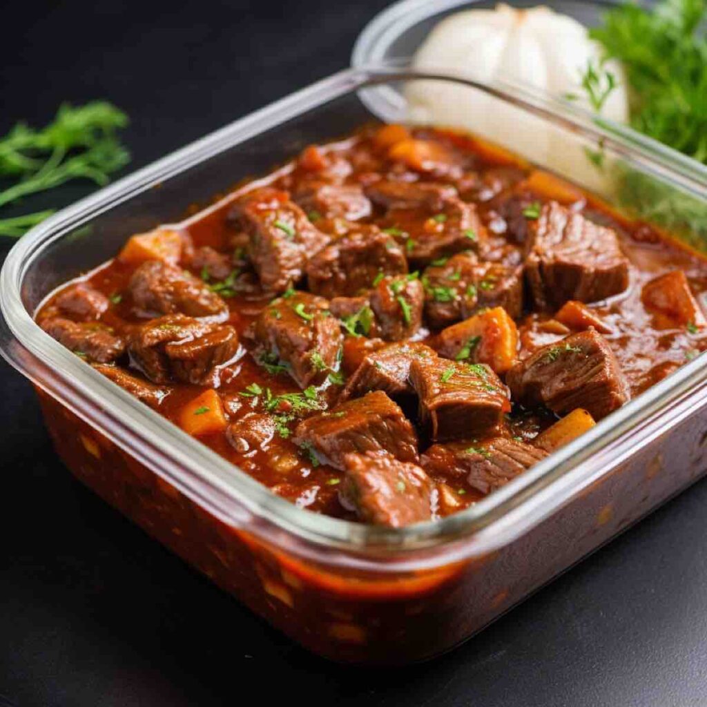 Do Not Fill The Plastic Container Too High With Goulash
